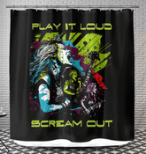 Play It Loud Shower Curtain - Beyond T-shirts